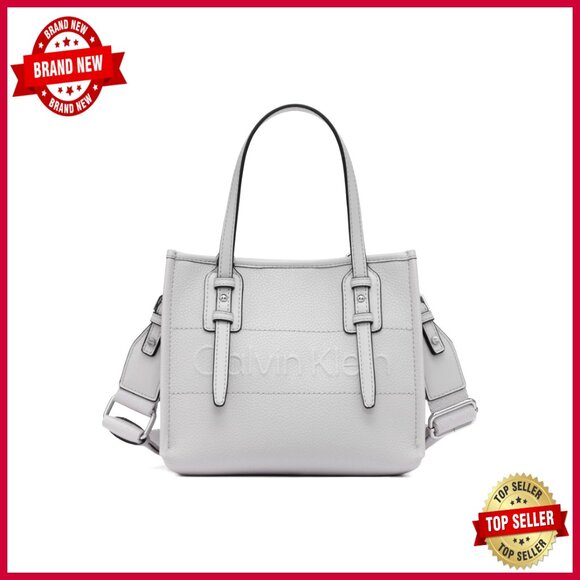 Vegan Leather Crossbody Bag with Interior Pockets Hands-Free Mini Tote
